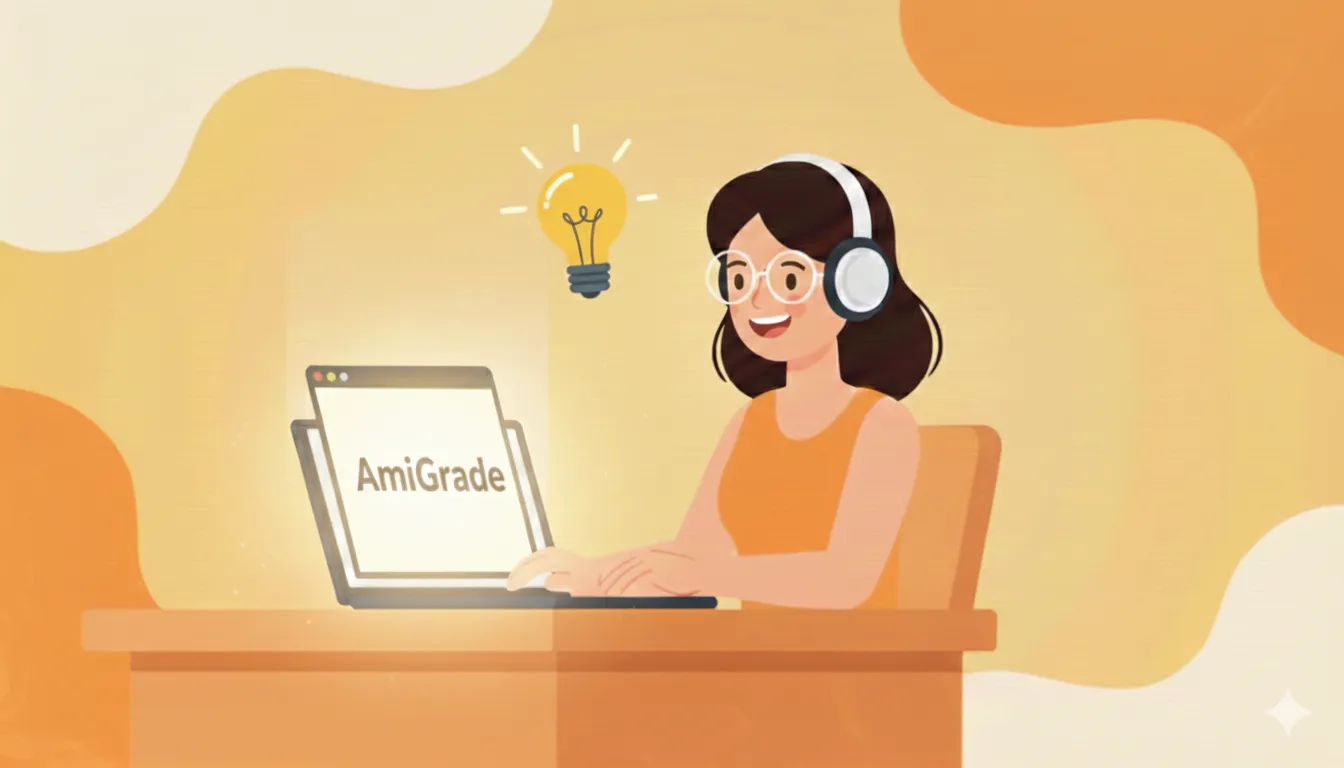 Anna discovering AmiGrade